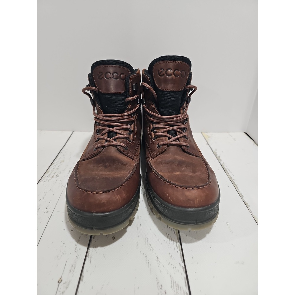 ECCO Track 25 Mens Brown Leather GTX Waterproof Hiking Boots Size 13/13.5